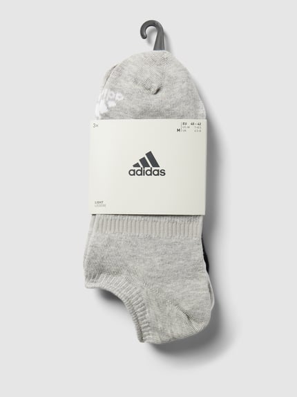adidas Sportswear Sneakersocken mit Label-Details im 3er-Pack Mittelgrau Melange 3