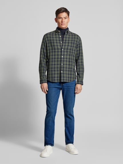 Tommy Hilfiger Comfort Fit Jeans aus Viskose im 5-Pocket-Design Modell 'MERCER' Jeansblau 1