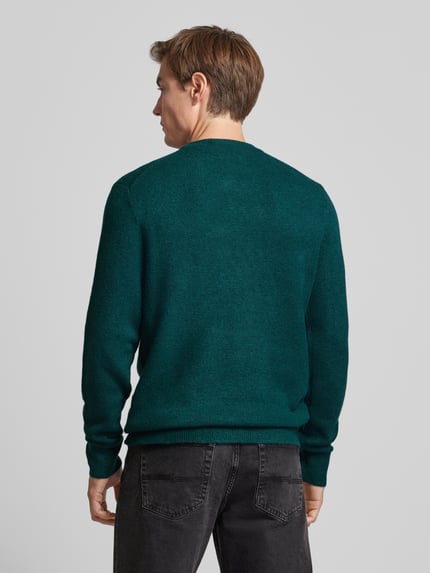 Scotch & Soda Regular fit gebreide pullover met wol Petrol - 5