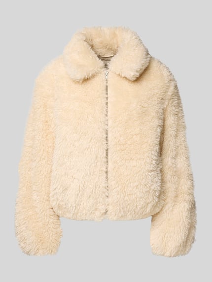 Levi's® Webpelzjacke mit Reißverschluss Modell 'ELLE' Ecru 2