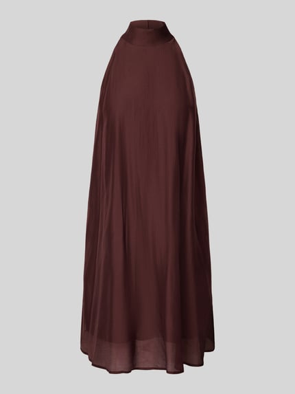 MSCH Copenhagen Knielange jurk met halter, model 'Alithea Faustina' Bordeaux - 2