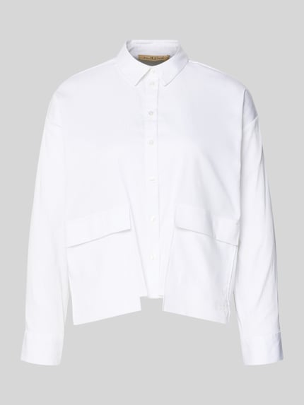 Smith and Soul Regular Fit Bluse mit Pattentaschen Weiss 2