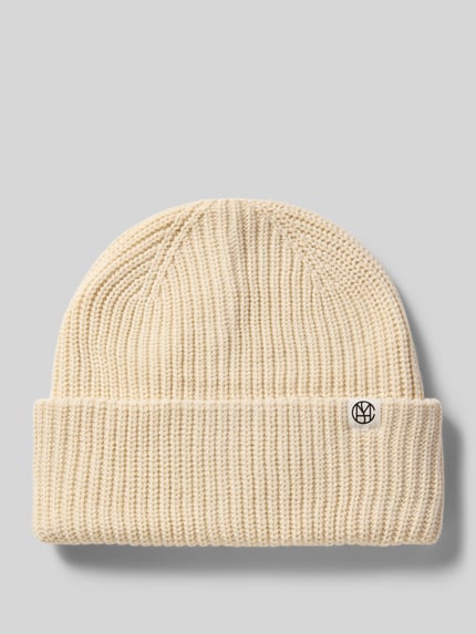 MSCH Copenhagen Beanie van viscosemix, model 'GALINE RACHELLE' Offwhite gemêleerd - 1