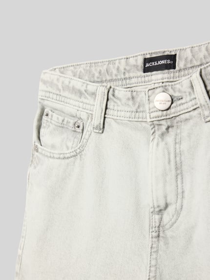 JACK & JONES Loose fit korte jeans met steekzakken, model 'TONY' Ecru - 2