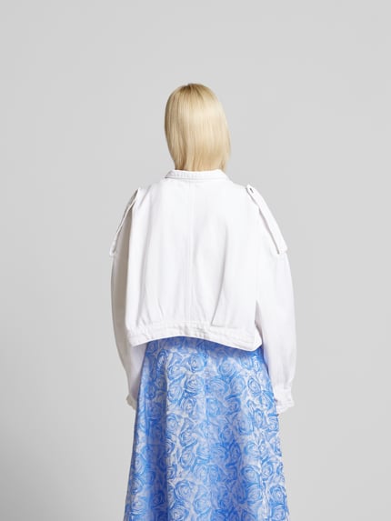 OH APRIL Kort jeansjack met borstzakken Wit - 5