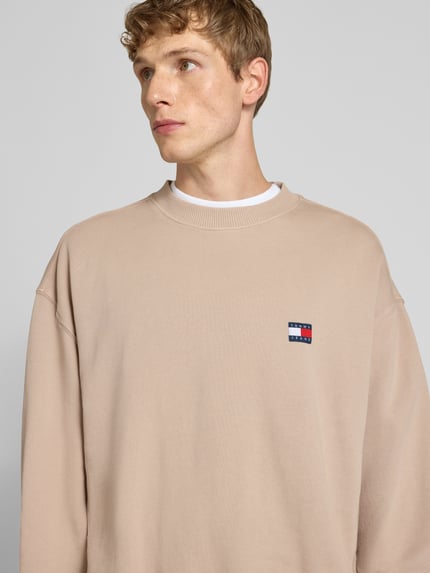 Tommy Jeans Regular fit sweatshirt van puur katoen Beige - 3