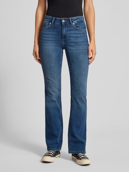 ONLY Flared Jeans aus Baumwoll-Mix Modell 'BLUSH' Jeansblau 4