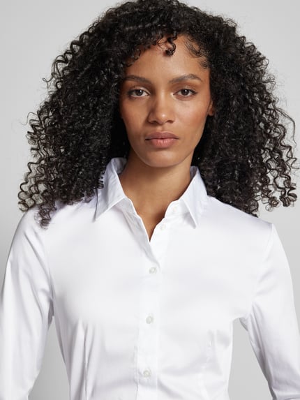 Christian Berg Woman Hemdbluse mit Knopfleiste Weiss 3