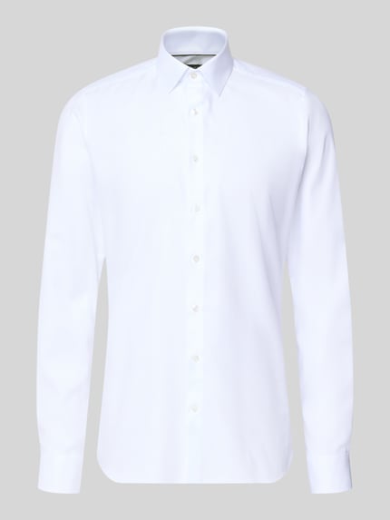 Slim Fit Businesshemd aus Twillgewebe mit extralangem Arm Shop The Look MANNEQUINE