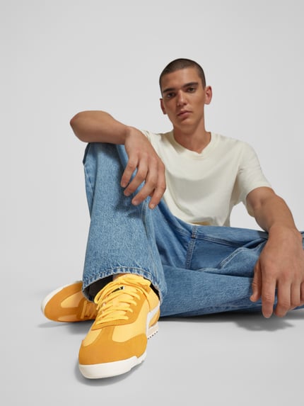 PUMA Sneakersy z detalem z logo Pomarańczowy 1
