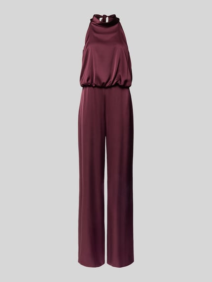 V by Vera Mont Regular Fit Jumpsuit mit Strukturmuster Bordeaux 2