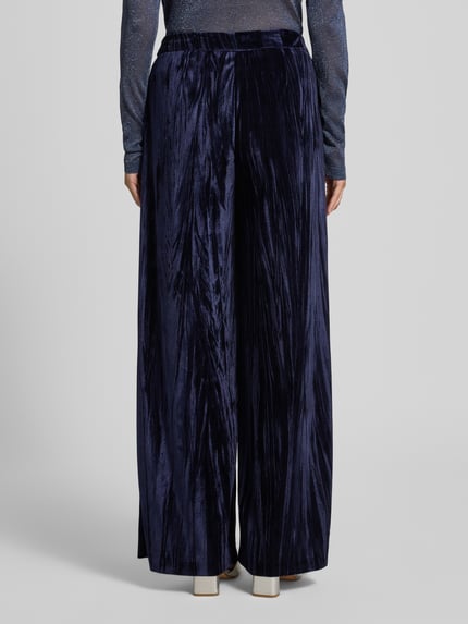 Christian Berg Cocktail Stoffen broek met elastische band Donkerblauw gemêleerd - 5