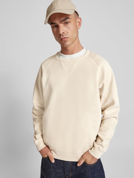 Closed Sweatshirt met geribde boorden Beige - 3