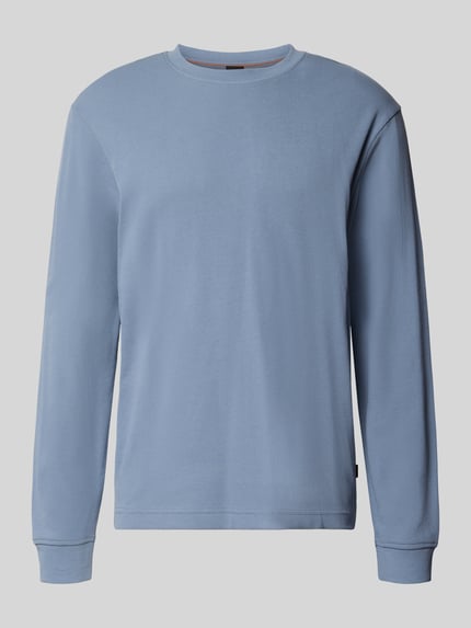 BOSS Orange Regular fit shirt met lange mouwen van katoenmix model 'Tempest' Blauw - 2