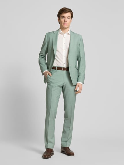 WILVORST Regular fit pantalon met persplooien Mintgroen - 1