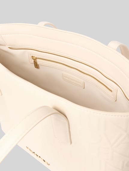 Valentino Bags Shopper mit Logo-Struktur Modell 'GYNEVRA RE' Ecru 4