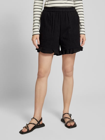 PIECES Shorts mit Rüschenbesatz Black 4