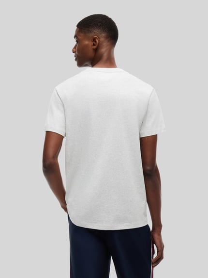 Tommy Jeans Relaxed Fit T-Shirt aus reiner Baumwolle mit Label-Schriftzug Hellgrau Melange 5