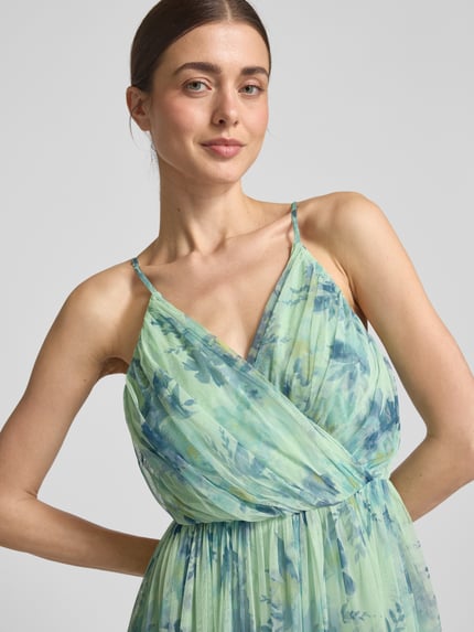 Lace & Beads Abendkleid im Stufen-Look Hellgruen 3
