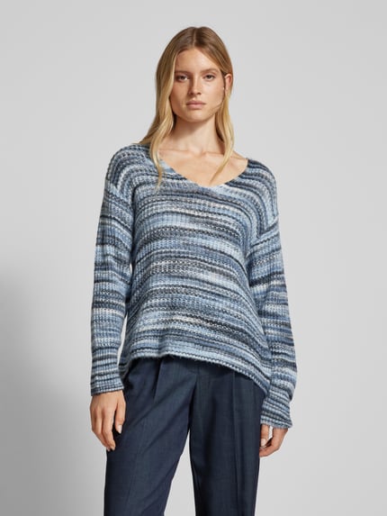 s.Oliver RED LABEL Strickpullover mit Rundhalsausschnitt Rauchblau 4
