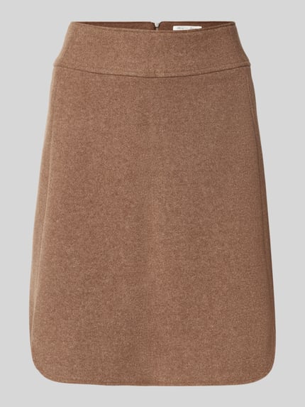 Christian Berg Woman Knielanger Rock mit breitem Bund Cognac 2