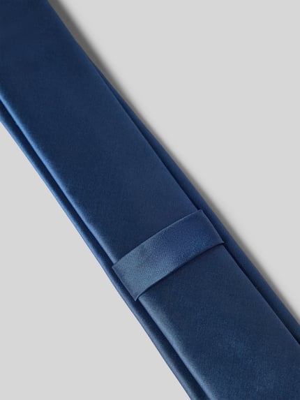 OLYMP Level 5 Stropdas van pure zijde in effen look Jeansblauw - 3