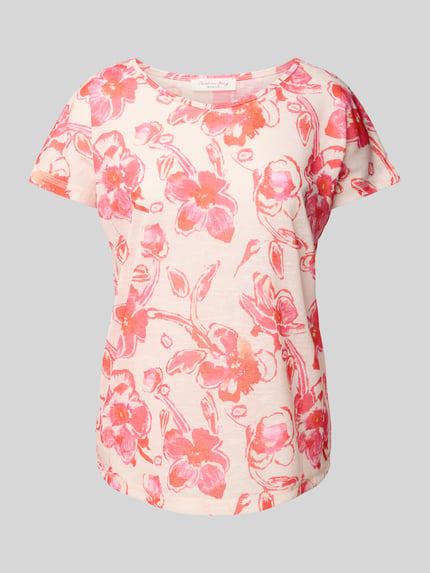 Christian Berg Woman T-shirt met ronde hals Lichtrood - 2