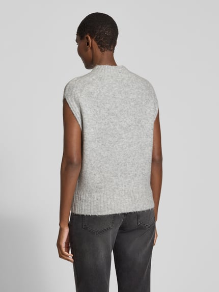OPUS Strickpullunder Modell 'Pirella' mit Mock Neck Mittelgrau 5