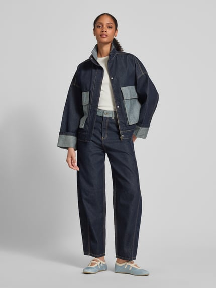 Jake*s Studio Woman Jeans met 5-pocketmodel Donkerblauw gemêleerd - 1