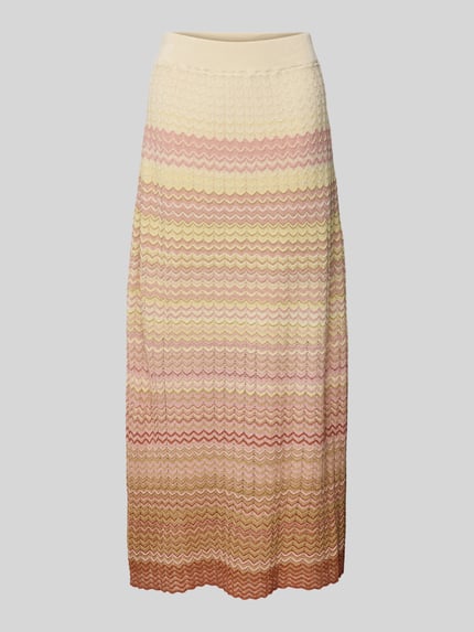 MOS MOSH Strickrock mit Strukturmuster Modell 'Hopi' Rosa 2