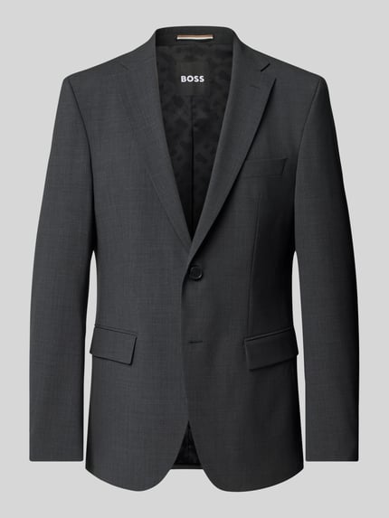 BOSS Slim Fit Anzugsakko aus Schurwoll-Mix Modell 'HARVEY' Anthrazit 2