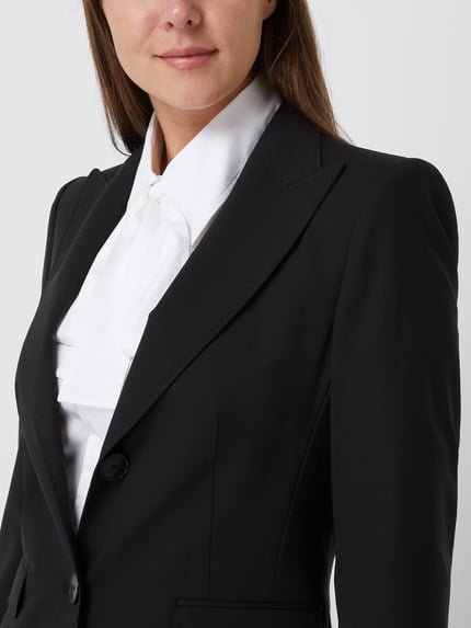 windsor. Blazer van scheerwolmix Zwart - 3