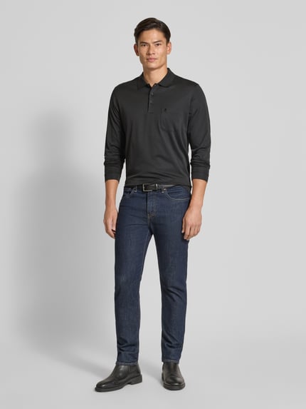 RAGMAN Regular Fit Poloshirt mit Brusttasche Black 1