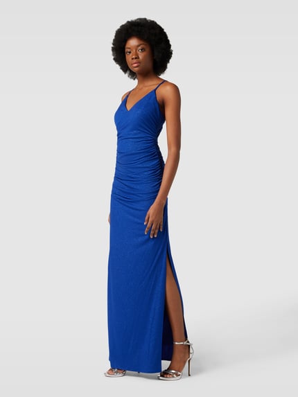 Jake*s Cocktail Abendkleid in Wickel-Optik Royal 1