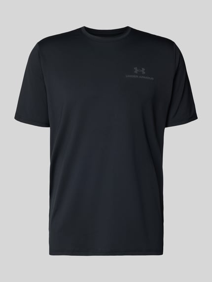 Produktfoto, schwarzes Herren T-Shirt mit Logo Modell 'Vanish Energy' von Under Armour, Material-Mix mit Stretch-Anteil, Regular-Fit, Rundhalsausschnitt, Rückenlänge 75 cm bei Größe M
