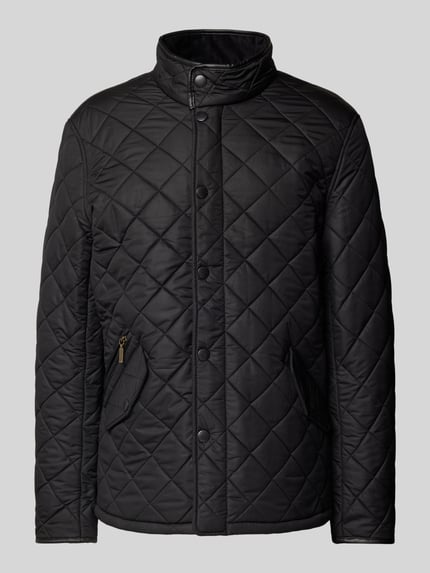 Barbour Steppjacke mit Stehkragen Black 2