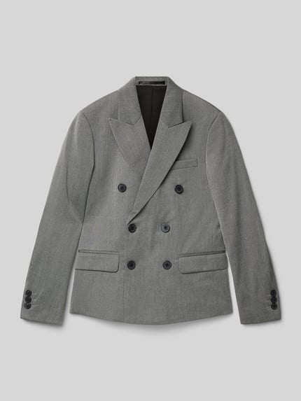 JACK & JONES Blazer met klepzakken, model 'BUSHWICK ASHTON' Middengrijs gemêleerd - 1