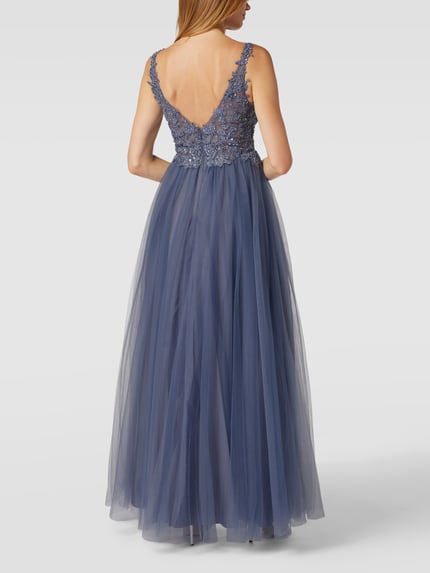 Mascara Abendkleid mit Stola Bleu 5