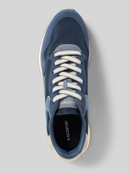 Produktfoto, Sneaker aus Leder-Textil-Mix Modell 'City' von HOFF, Heren sneakers in blauw tinten met afgeronde punt, vetersluiting, rubberzool, hakhoogte 3 cm, schachthoogte 10 cm, schachtbreedte 7 cm