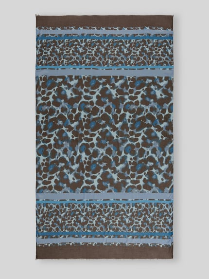 Betty Barclay Sjaal van pure viscose Rookblauw - 2