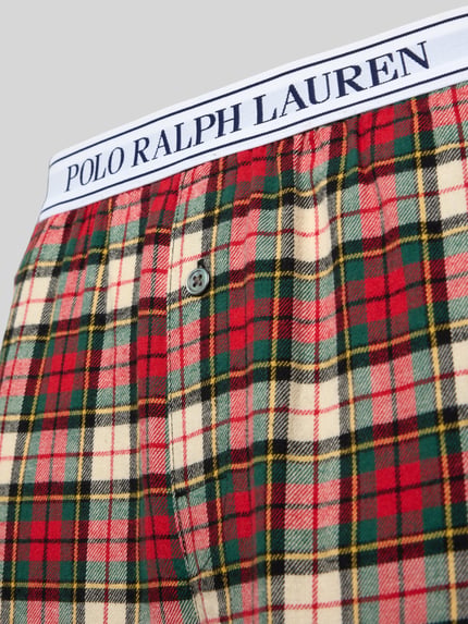 Polo Ralph Lauren Relaxed Fit Pyjama-Hose aus reiner Baumwolle Rot 2