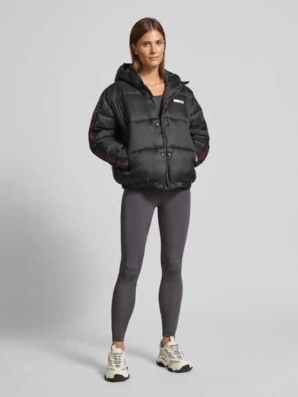 EA7 Emporio Armani Steppjacke mit Label-Patch Dunkelgrau 1