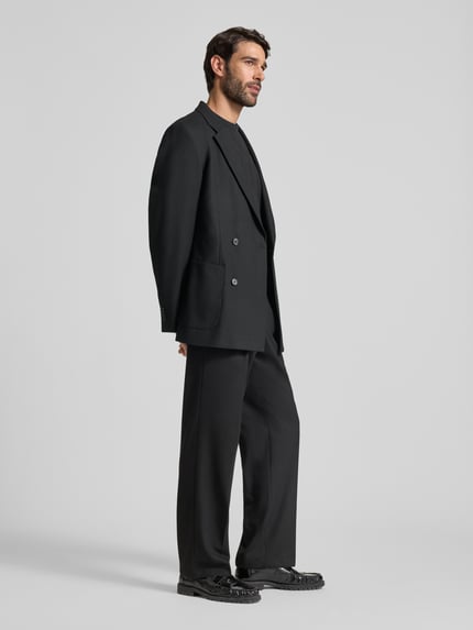MCNEAL Regular fit colbert met viscose en reverskraag Zwart - 1