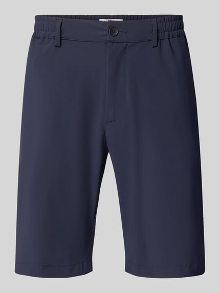 Productfoto, Straight Fit Shorts met elastische band van CRUNA, heren korte broek, navy, achterzakken, bandwijdte maat 50: 42 cm, binnenbeenlengte 26 cm