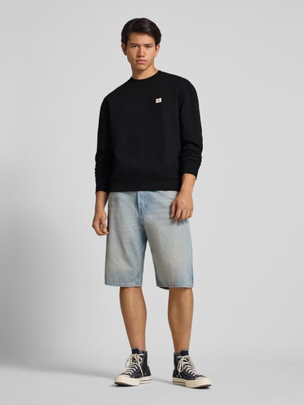 Calvin Klein Jeans Regular Fit Sweatshirt mit Logo-Patch Modell 'Terry' Black 1