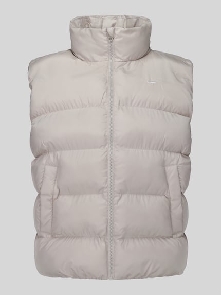 Nike Steppweste mit hohem Stehkragen Beige 2