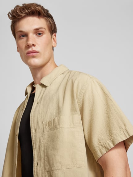 Calvin Klein Jeans Koszula casualowa o kroju regular fit z kieszenią na piersi Beżowy 3