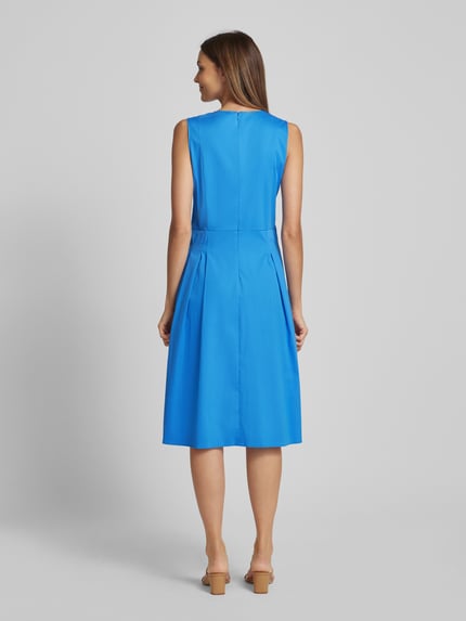 ROBE LÉGÈRE Knielanges Kleid mit V-Ausschnitt Bleu 5