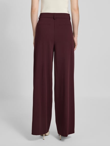 Christian Berg Woman Stoffen broek met Franse steekzakken Donkerrood - 5