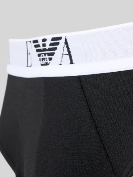 Emporio Armani Slip mit elastischem Logo-Bund im 3er-Pack Black 2
